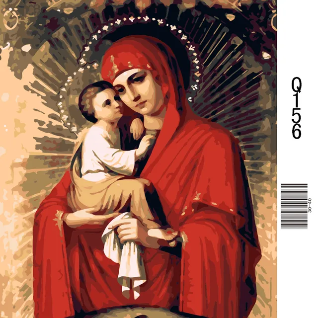 Q156 mother and baby diamond painting full,whole area is covered with