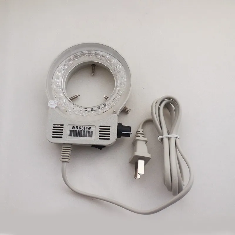 

Optical Microscope LED Ring Light Source Brightness Adjustable Illuminator For Industrial Microscope 56LED lMuti-Color