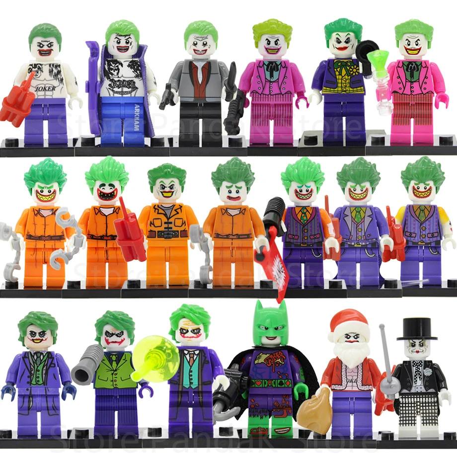

Single Sale Magician Joker Legoingly Figure Prisoner Suicide Squad Batman DC Super Hero Building Blocks Sets Models Toys