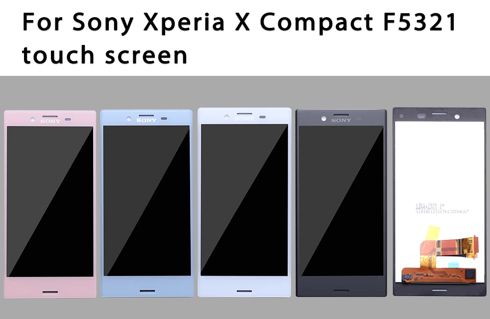 Для sony Xperia X Compact F5321 дисплей X Mini ЖК-дисплей с сенсорным экраном в сборе рамка дигитайзер белый черный