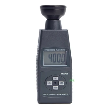 

LCD Display DT2240B Digital Control Adjust Flash Frequency High Accuracy 0.05% Stroboscope Tachometer Meter Range 600~40000RPM