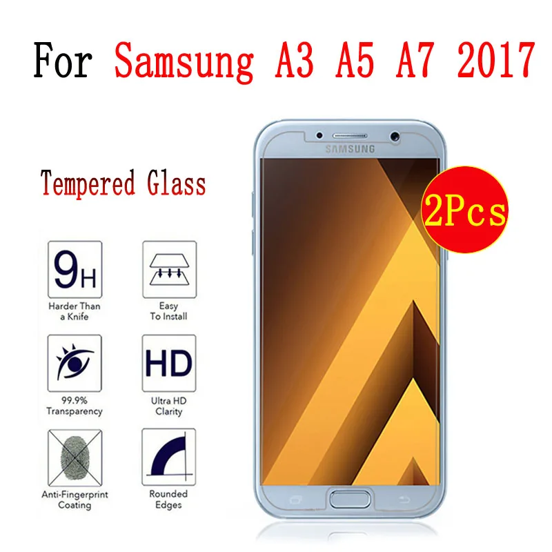 Закаленное Стекло для samsung Galaxy A3 A5 A7 Экран протектор для samsung A 3 5 7 A320 A3200 A520F A720F чехол