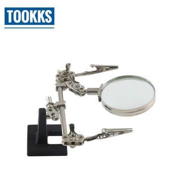 

3X Zoom Desktop Magnifying Glass with Clip Lens Magnifier For Cell Phone SMD soldering Soldering Repair