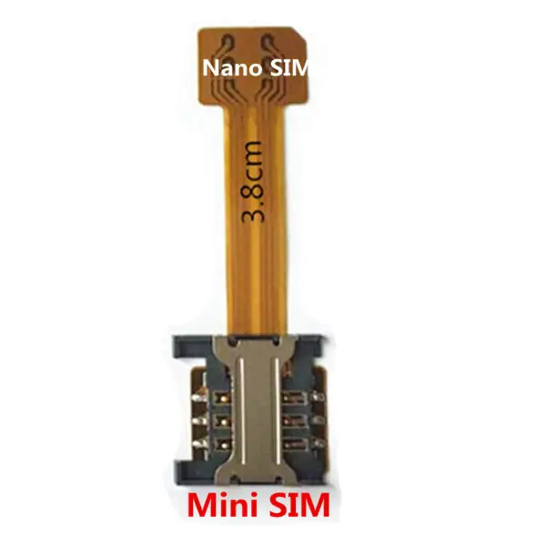Гибридный двойной адаптер с двумя sim-картами Micro SD Nano SIM адаптер расширения для телефонов Android XIAOMI REDMI NOTE 3 4 3s Prime pro - Цвет: NANO sim to mini
