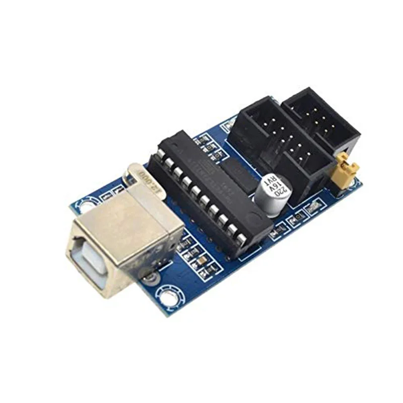 USBtinyISP AVR ISP программатор загрузчик для Arduino UNO R3 IDE Meag2560 с 10pin Кабель для программирования один USB кабель синий