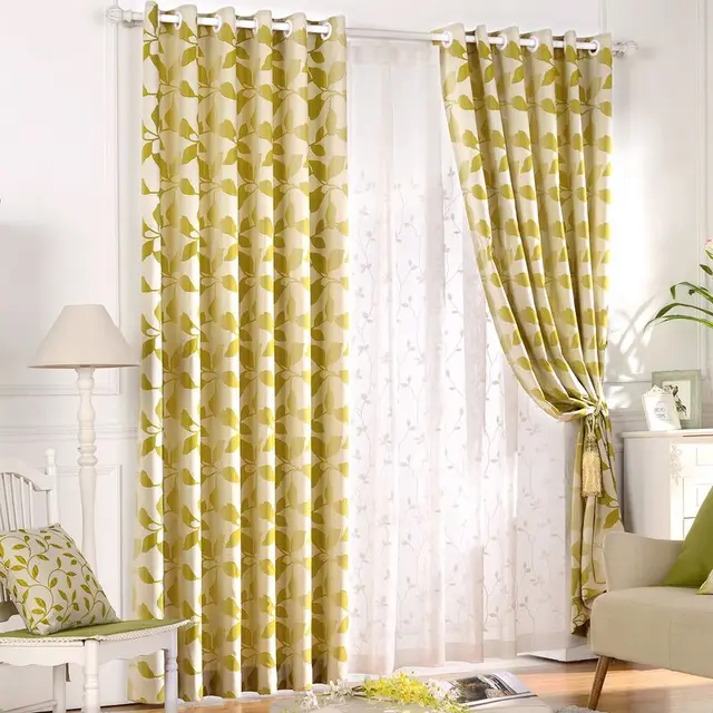 Jacquard Slaapkamer Gordijnen Verduisterende Stof Gordijnen Land ... Jacquard Slaapkamer Gordijnen Verduisterende Stof Gordijnen Land ...