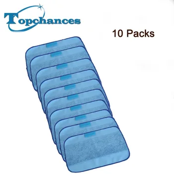 

10Pcs/Lot New Blue Washable Reusable Microfiber Mopping Cloths for iRobot Braava 380t 320 Mint 5200c 4200 Home Essential