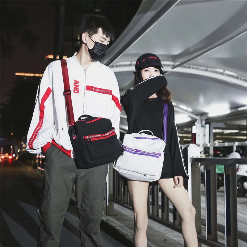 Menghuo CANVAS TOTE HANDBAG Women Messenger Bags Women's Multifunctional Travel Shoulder Crossbody Bag Letters Messenger BolsosNVRJ3275