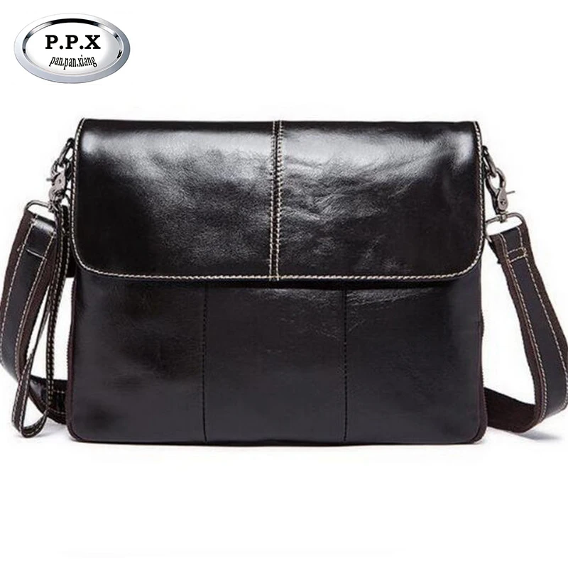 New Business Men's Genuine Leather Shoulder Bags Europe United States