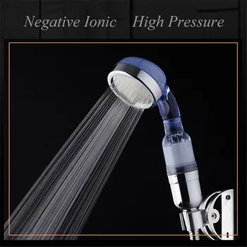 

Bathroom supplies Negative Ionic Filtration Shower Head Adjustable High Pressure Stone Stream Handheld Shower Bath Head