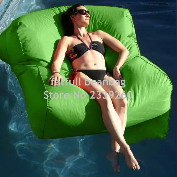 Чехол только нет наполнителя-внешний негабаритных кресло, waterpool плавающие круглые подушки, бассейн мешок фасоли гостиная, расслабиться воды стул - Цвет: green