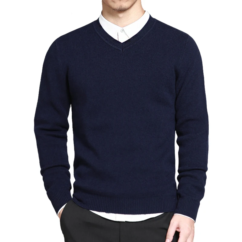 navy v neck sweater mens