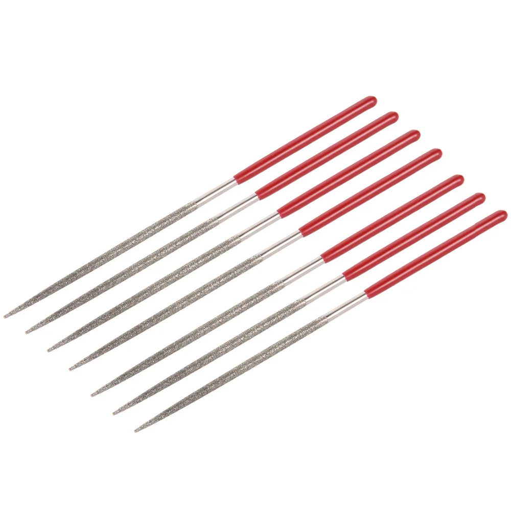 

UXCELL Newest 7 Pcs 150 Grit 2mm x 100mm Round Diamond Needle File