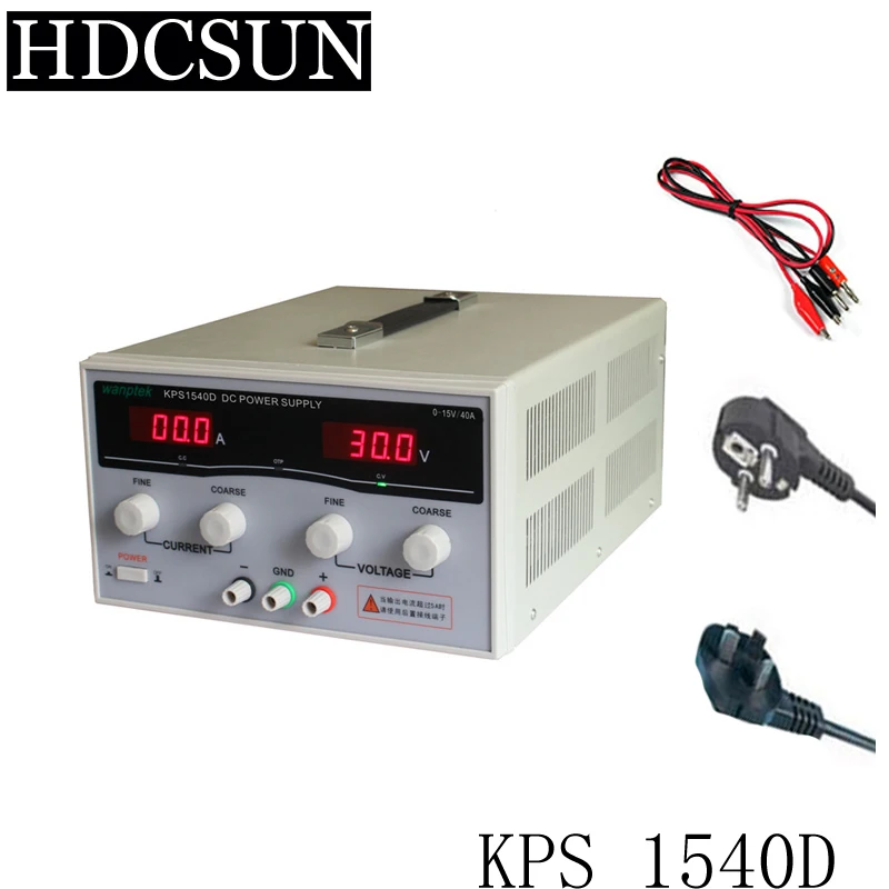 

KPS1540D High precision Adjustable LED Dual Display Switching DC power supply 220V EU 15V/40A