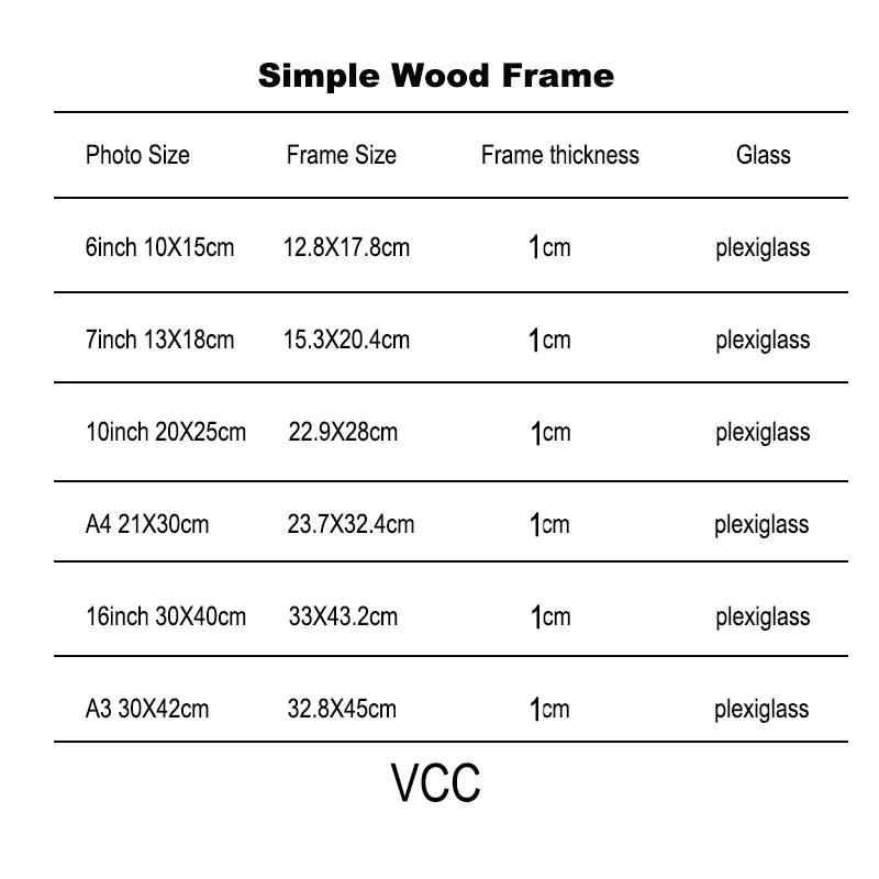 Wood Picture Frame Nature Solid Simple Wooden Picture Frame A4 A3 Photo Frame with Mats for Wall Poster