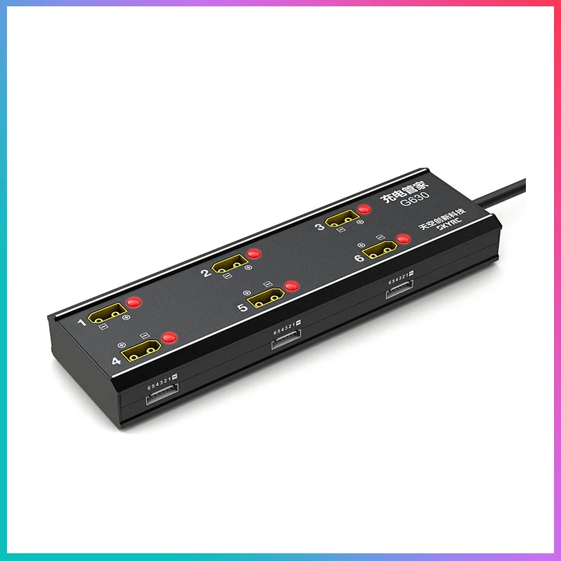 G630 Charging Hub Smart Charging Management System for UAV / Agricultural Drone Batteries 6in1 for PC1080C Chargers