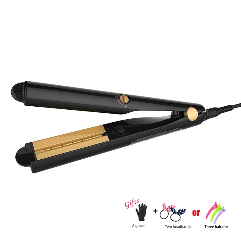 

Steam Function Flat Iron Tourmaline Ceramic Vapor Professional Hair Straightener with Argan Oil Infusion Straightening Irons B60