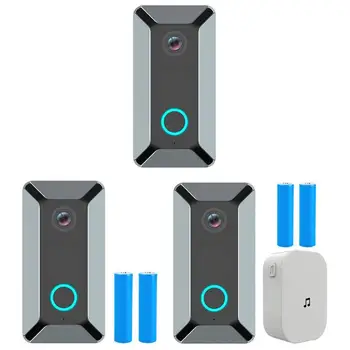 

140° Wide Angle Lens 720P Smart Wireless Doorbell Video Intercom Night Vision Security Ring Preview Recording