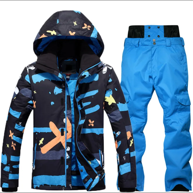 

SAENSHING -30 Degree Warm Snowboarding Suits Men Winter Ski Suit Male Waterproof 10000 Breathable Snow Jacket Snowboard Pant Set