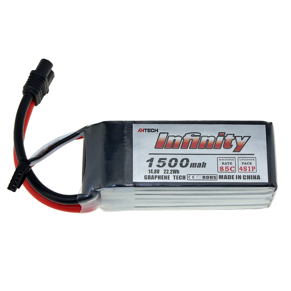 Аккумулятор Infinity 1500mah 85C 4S 14,8 V с разъемом SY60 XT60 для радиоуправляемого квадрокоптера