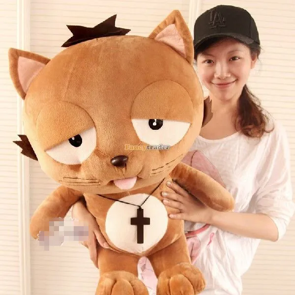 Fancytrader 90cm Korean TV Soaps Giant Anime Plush Stuffed Lazy Dinga Cat Toy, Nice Gift for Girlfriend, Free Shipping FT50250