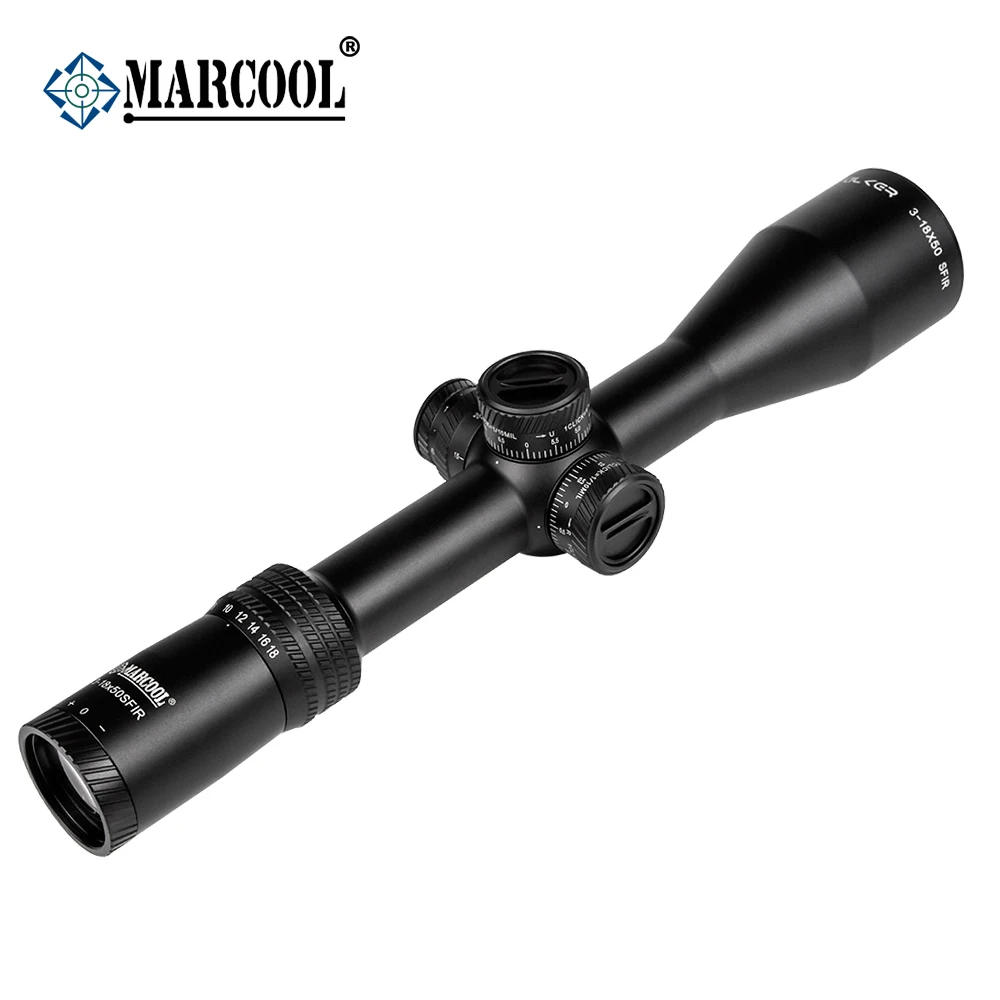 Коллиматорный оптический прицел Marcool Optics 3 18X50 FFP HD с красной подсветкой 1/10 MIL 6