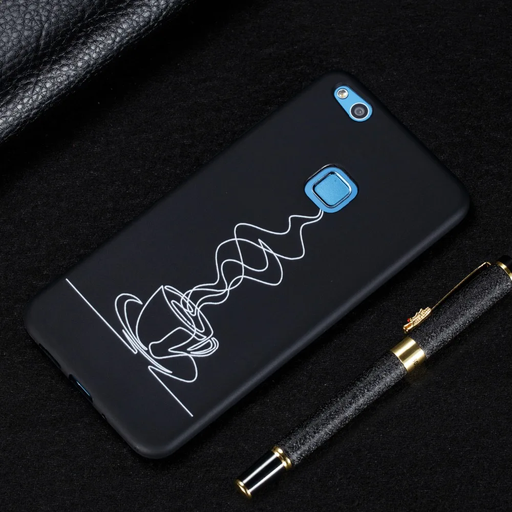 

Phone Case For Huawei p10 lite Case for Huawei NOVA Lite P10 PLUS P9 P8 Lite 2017 Cover Soft TPU Silicone Black Cover