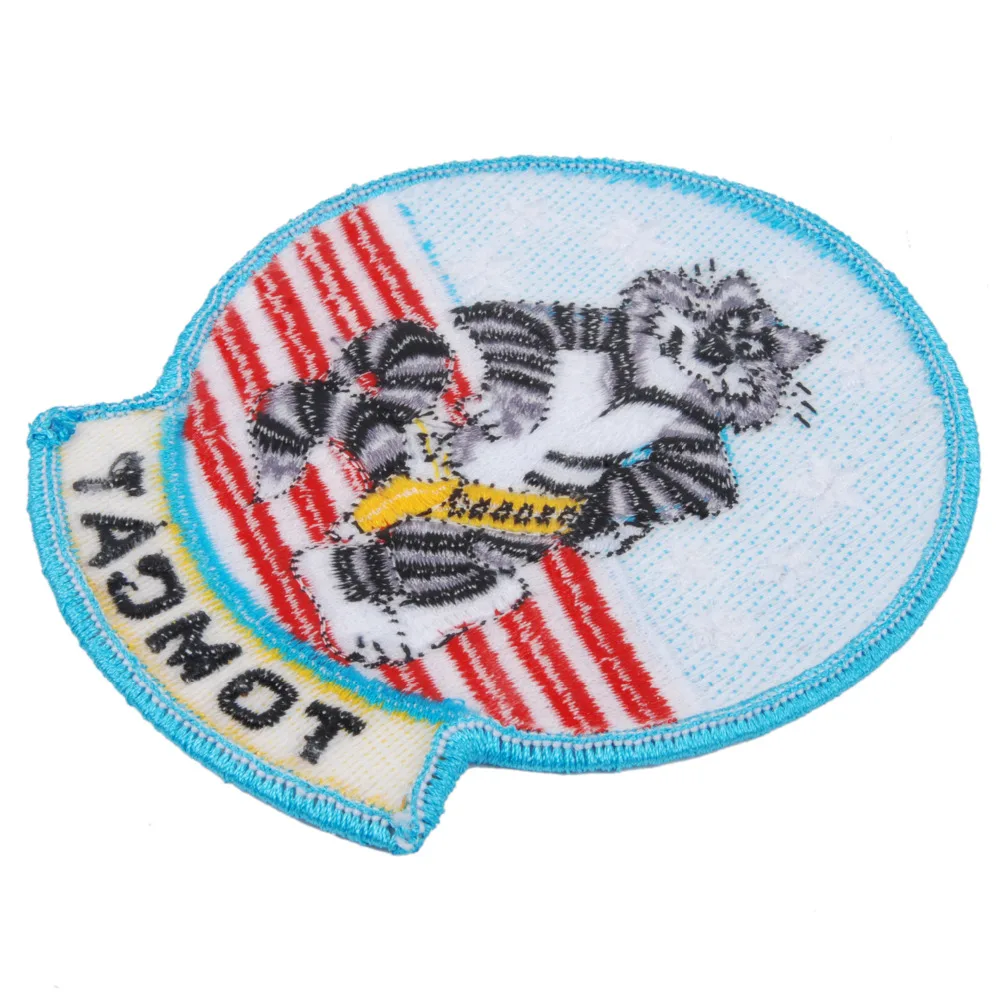 Вышитая нашивка TOMCAT в стиле милитари США 32275|patch angel|patch healthpatch work bed covers |