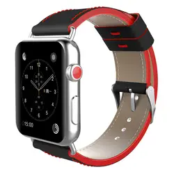 Ashei для Apple Watch 3 ремень 38 мм Пояса из натуральной кожи замена запястье ремешок для Apple Watch Series 2 1 iwatch Группа 42 мм