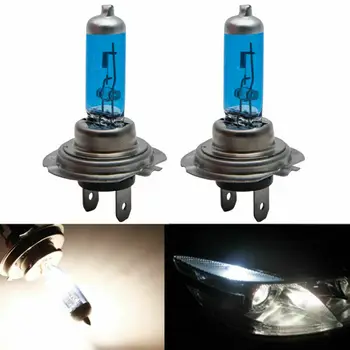 

12V 100W 8500K Xenon Hid Super White Effect Look Headlight Lamps Light Bulbs H7 Car Headlight Bulbs