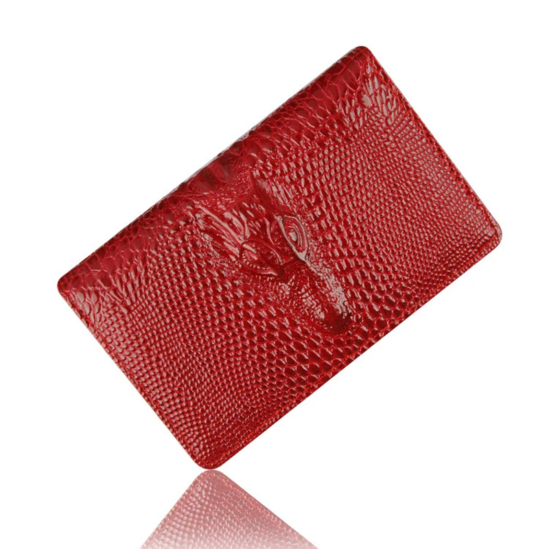 

2018 New Women Wallet Female Coin Purses Holders High Quality Leather 3D Embossing Alligator Fashion Crocodile Clutch Wallets