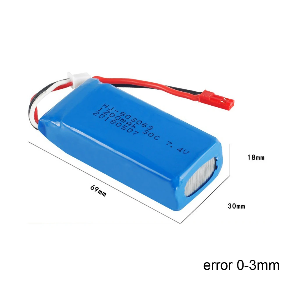 Литий ионный аккумулятор для WLtoys V666 V262 V353 V333 V323 YiZhan Tarantula X6 MJX X101 X102h X1 H16 3