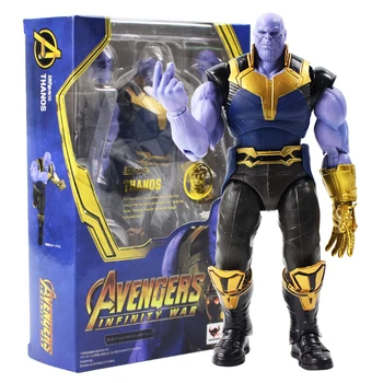

18cm Avengers Infinity War Thanos Super Hero Movable Figurine PVC Action Figure Collectible Model Toys Doll