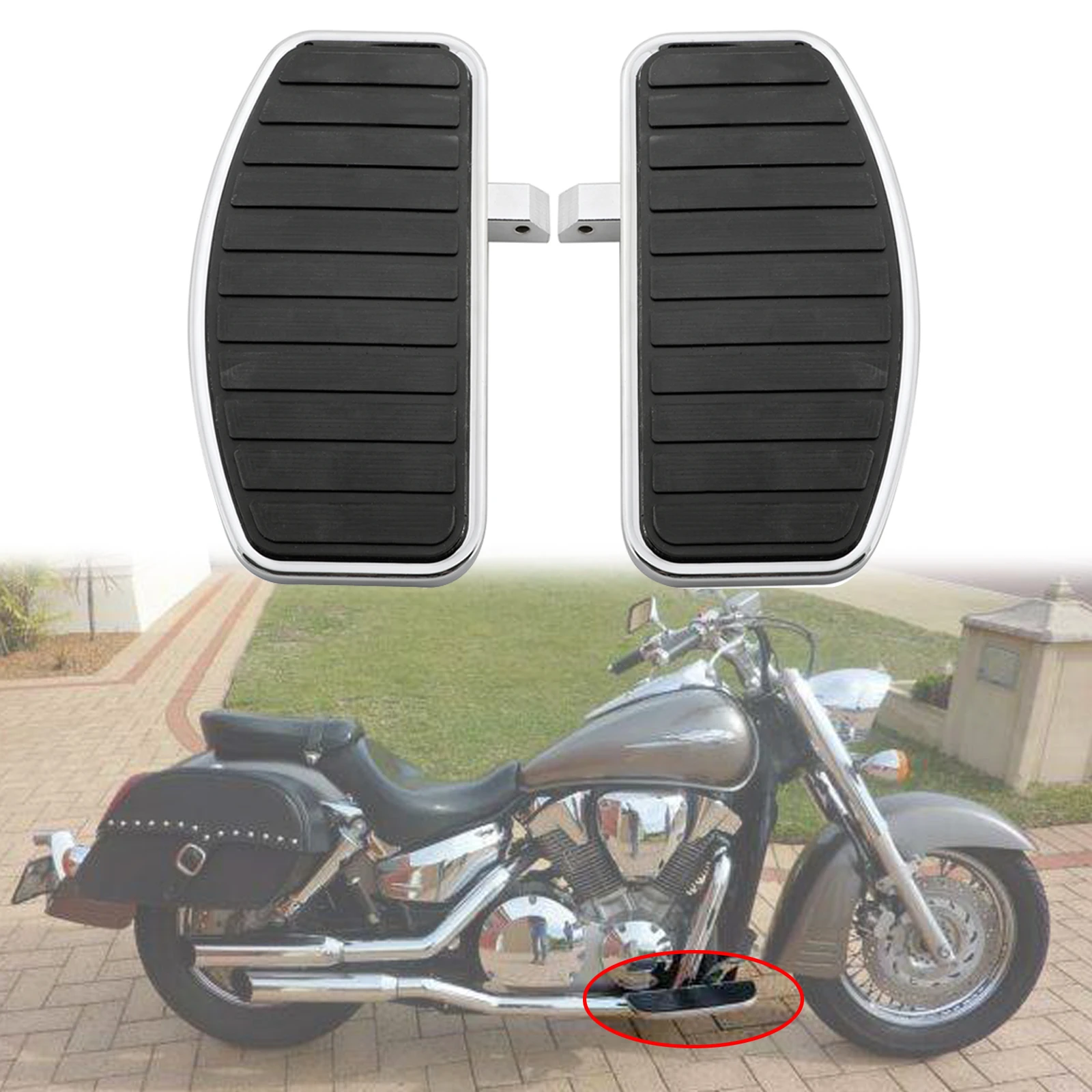 Передняя или задняя Напольная доска Artudatech для Honda VTX 1800 1300 Suzuki VL800 VL400 | Автомобили и