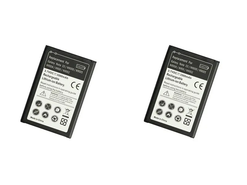 

Ciszean 2pcs/lot 3500mAh B800BC/BE/BU/BZ Replacement Battery For Samsung Galaxy Note III 3 N9000 N900 N9002 N9005 N9006 N9008