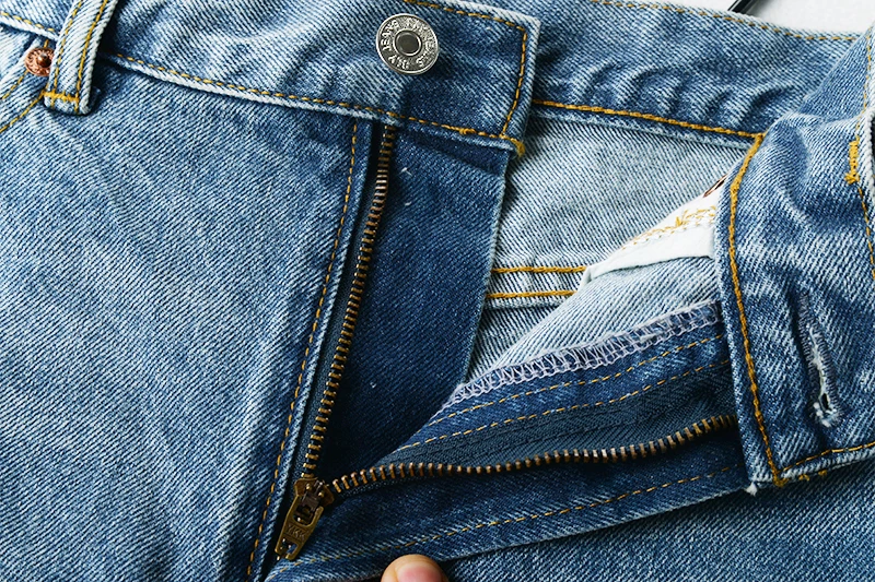 2018 джинсовая юбка лето осень Высокая Талия Slim Fit Короткие рваные модные женские
