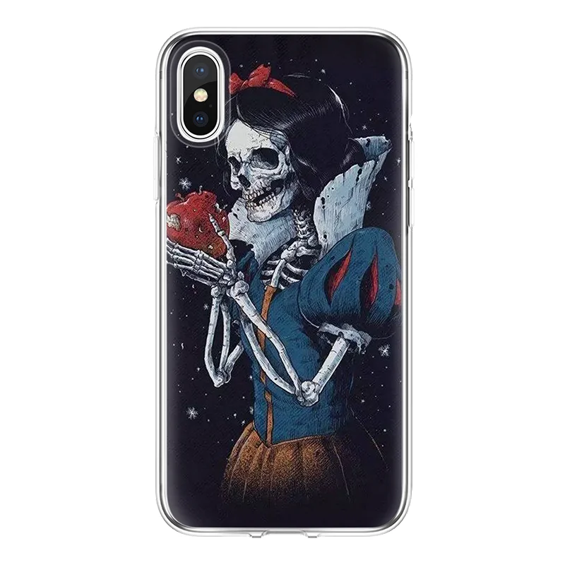 Чехол с черепом и ужасом для iPhone X 6 6s S 7 8 Plus|Бамперы| |