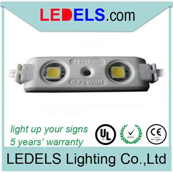 

CE ROHS Approved,3 years warranty,12v 44lm epistar 5050 smd led module 0.72watt