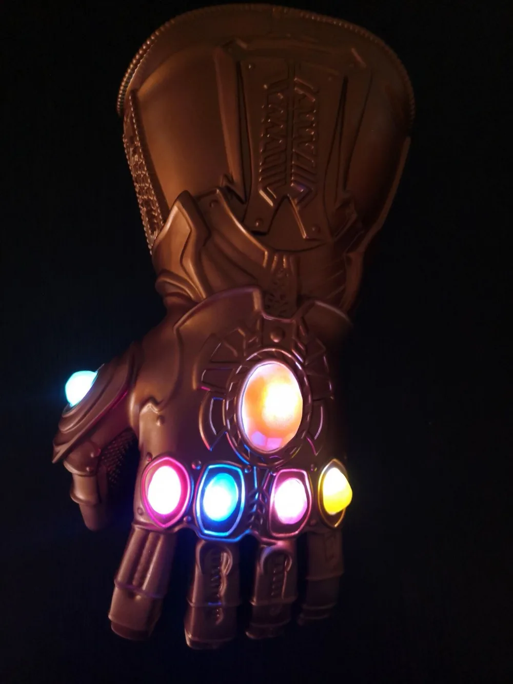 Светодиодный светильник Thanos Infinity Gauntlet Мстители Бесконечность войны косплей горячая ПВХ/латекс светодиодный перчатки для игрушки для детей и взрослых подарок костюм реквизит