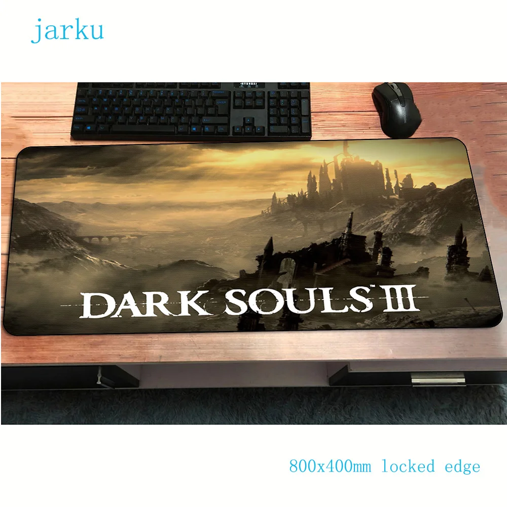 Коврик для мыши dark души 800x400x2 мм игровой коврик с аниме массовым узором офисный