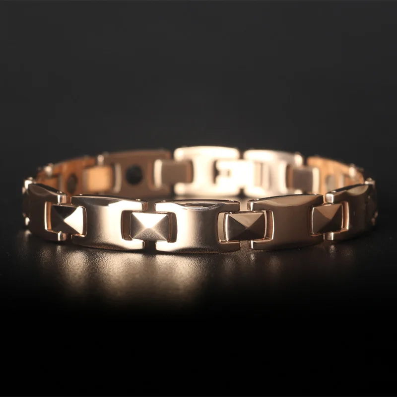 

Korean Version of Men's Titanium Steel Stainless Steel Bracelet Jewelry Magnetite Germanium Energy Health Jewelry