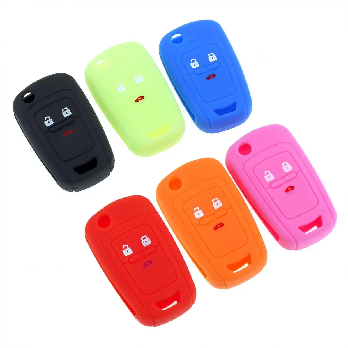 Buy 6 Colors Optional Durable 3 Buttons Soft Silicone