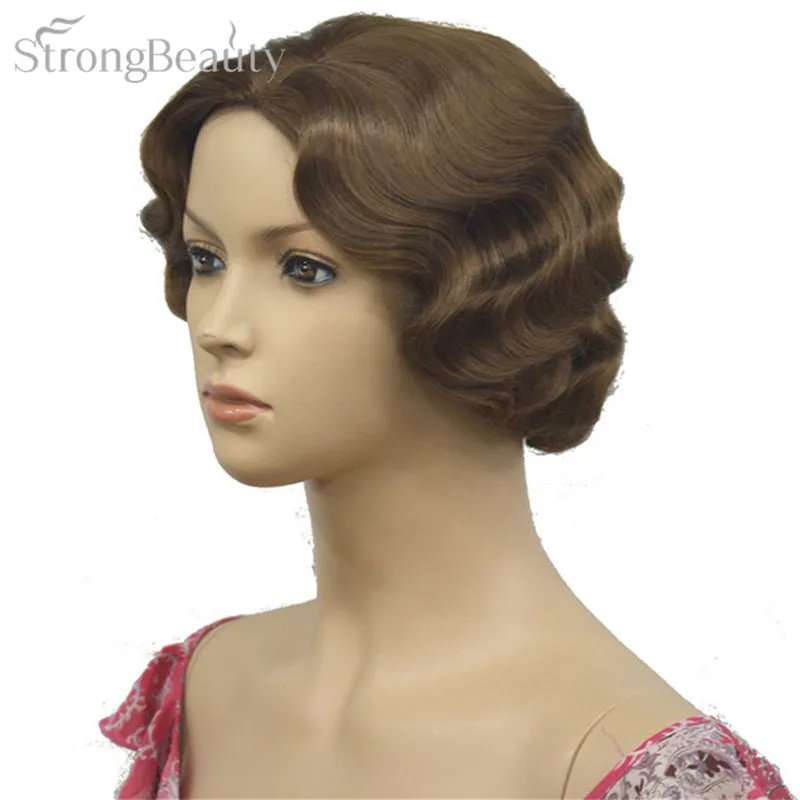 E-47 12# light brown Retro wigs (5)