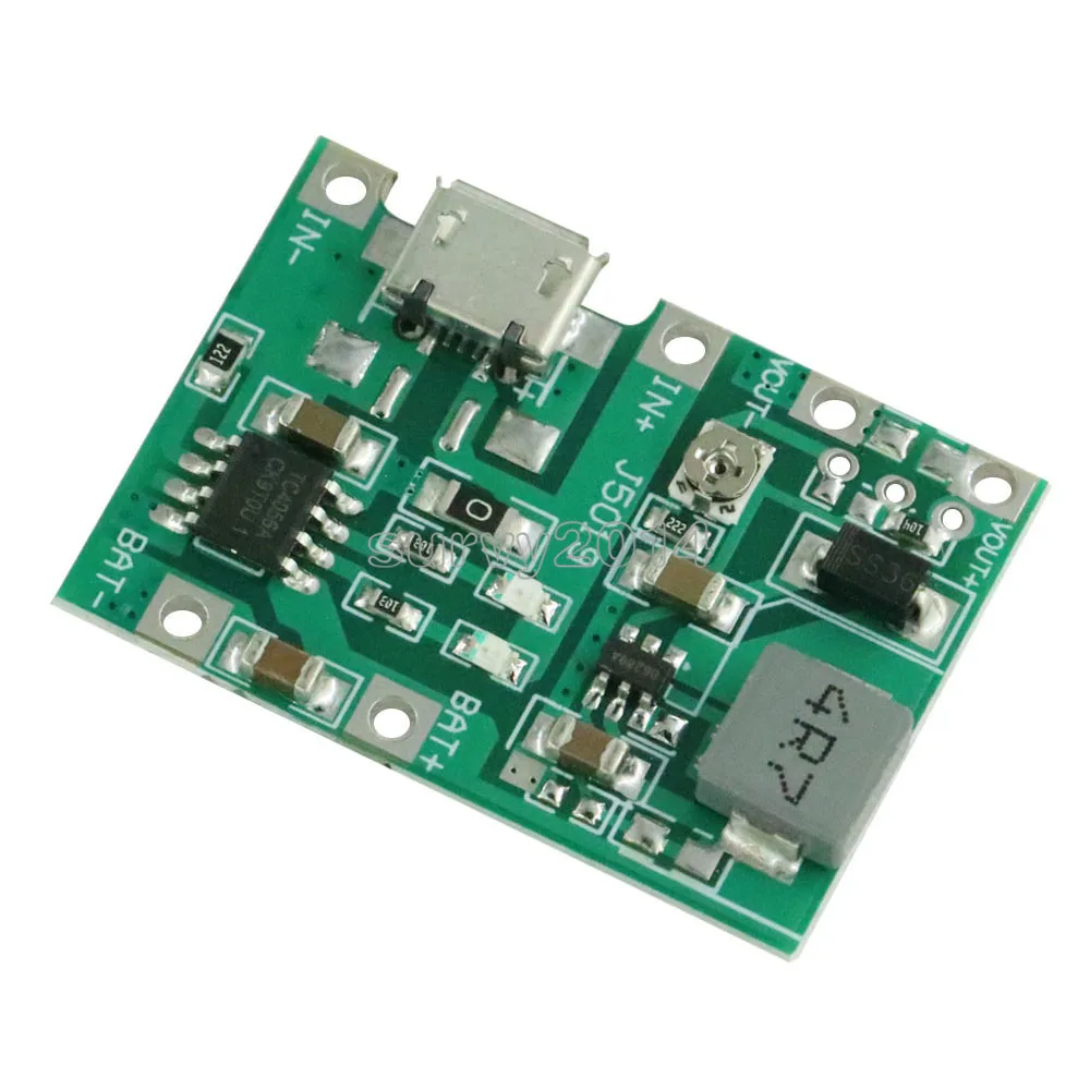 

Lithium Li-ion 18650 3.7V 4.2V Battery Charger Board DC-DC Step Up Boost Module Integrated Circuits