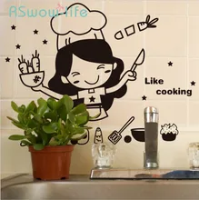 Creative Cute Kitchen Wall Sticker Removable Waterproof Kitchen Wall Sticker House Decoration For Household Products Creative Cute Kitchen Wall Sticker Removable Waterproof Kitchen Wall Sticker House Decoration For Household Products