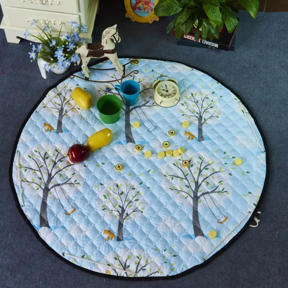

Papa&Mima Planet Toy Storage Bag Diameter 1.1m Baby Crawling Multifunctional Round Blanket Play Rug/Mat/Rug