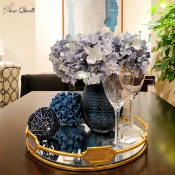 

1pc Home Decoration Flowers fake Artificial Hydrangea Flower Big Heads Bouquet Decor DIY Creamy colorful artificial flower