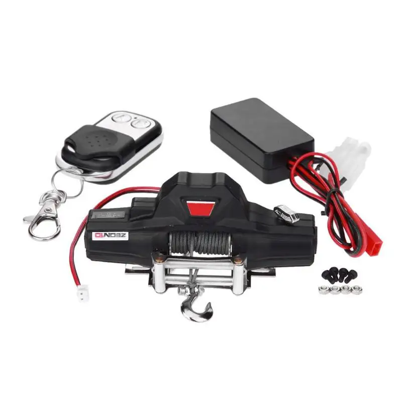 

Simulated Winch with Remote Controller RC Car Parts for 1/8 Traxxas Hsp Redcat Tamiya Axial scx10 D90 Hpi RC Rock Crawler