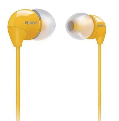 Philips SHE3590 профессиональные наушники-вкладыши с многоцветным выбором стерео Бас Наушники Проводная гарнитура для huawei xiaomi - Цвет: Цвет: желтый