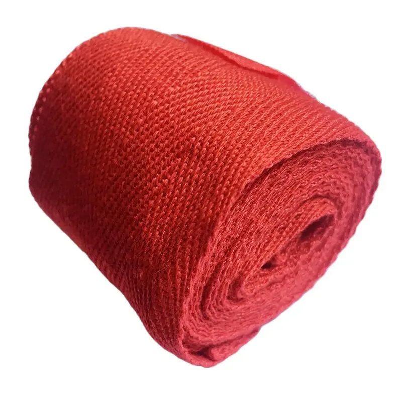Профессиональные спортивные повязки для рук хлопок спортивный ремешок боксерский бандаж Sanda Muay Thai MMA Taekwondo перчатки для рук обертывания Boxeo эластичные - Цвет: Красный